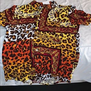 Colorful button down shirt